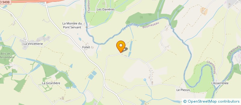 localisation de l'entreprise CUMA L'IMPREVUE à BOURNEZEAU