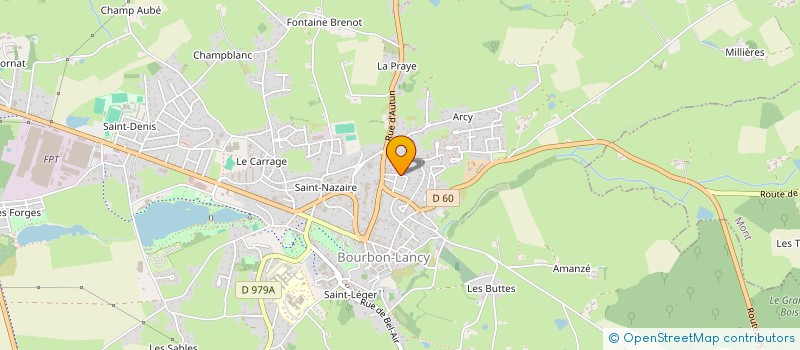 localisation de l'entreprise CUMA L'INDISPENSABLE  BOURBON-LANCY