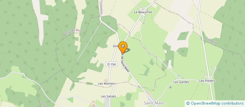 localisation de l'entreprise CUMA LA BERGERIE ST MALO  CHATEAUNEUF-VAL-DE-BARGIS