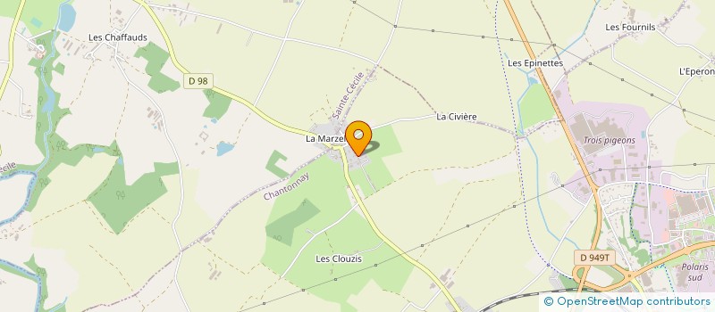 localisation de l'entreprise CUMA LA BERGERONNETTE à CHANTONNAY