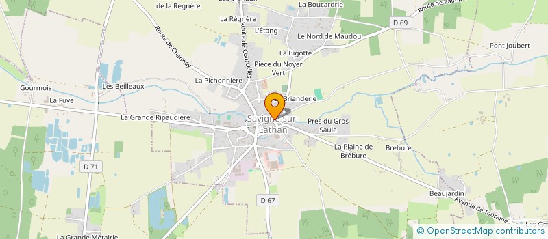 localisation de l'entreprise CUMA LA CLERENCOISE à SAVIGNE-SUR-LATHAN