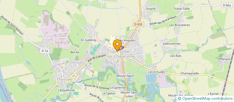 localisation de l'entreprise CUMA LA DESIDERIENNE  SAINT-DIDIER-SUR-CHALARONNE