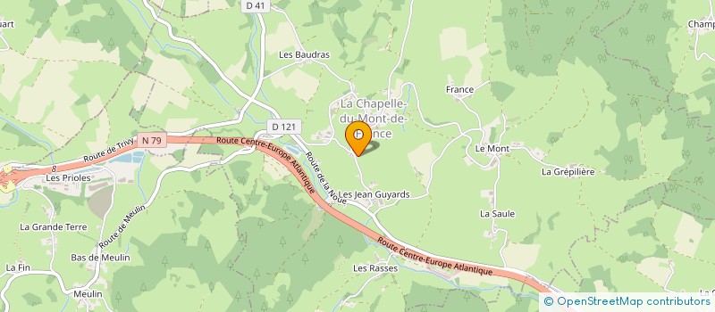 localisation de l'entreprise CUMA LA DOMPIARRIRE A DOMPIERRE LES ORMES  DOMPIERRE-LES-ORMES