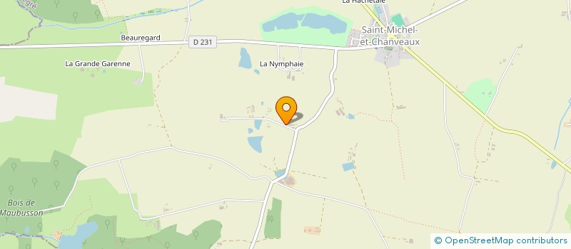 localisation de l'entreprise CUMA LA FAMILIALE DE CHANVEAUX à OMBREE D'ANJOU