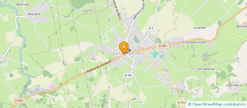 localisation de l'entreprise CUMA LA FLEOLE à DUN-LE-PALESTEL