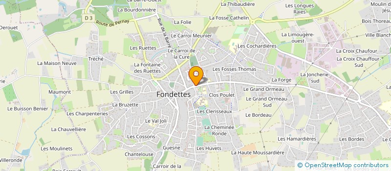 localisation de l'entreprise CUMA LA FONDETTOISE à FONDETTES