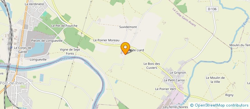 localisation de l'entreprise CUMA LA FORET  LA CELLE-SAINT-AVANT