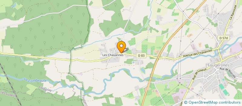 localisation de l'entreprise CUMA LA FOUGEROLLAISE à FOUGEROLLES-SAINT-VALBERT