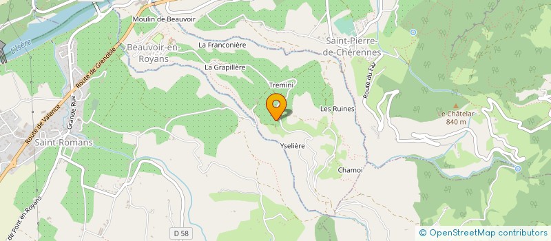 localisation de l'entreprise CUMA LA FRANQUETTE à CHEVRIERES