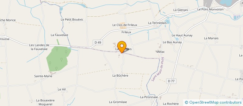 localisation de l'entreprise CUMA LA MALOUINE  SAINT-MALO-DE-PHILY