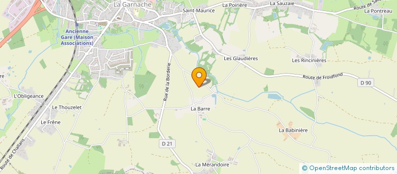localisation de l'entreprise CUMA LA MERANDOIRE à GARNACHE (LA)