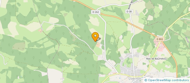 localisation de l'entreprise CUMA LA PIERRE MARTINE DE LIVERNON  LIVERNON