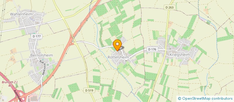 localisation de l'entreprise CUMA LA POMME D OR  ROTTELSHEIM