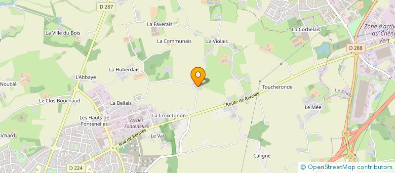 localisation de l'entreprise CUMA LA PRINTANNIERE  BREAL-SOUS-MONTFORT