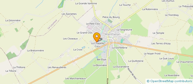 localisation de l'entreprise CUMA LA PYRALE à MANTHELAN