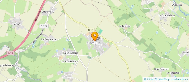 localisation de l'entreprise CUMA LA SOUVINOISE DE SOUVIGNE  SOUVIGNE