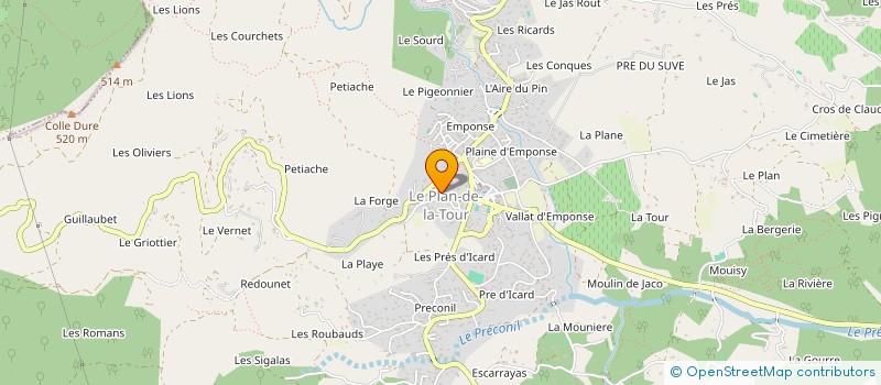 localisation de l'entreprise CUMA LA TOUR  LE PLAN-DE-LA-TOUR