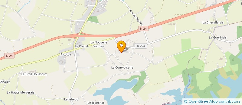 localisation de l'entreprise CUMA LA VALLEE DE LA CHEZE  TREFFENDEL