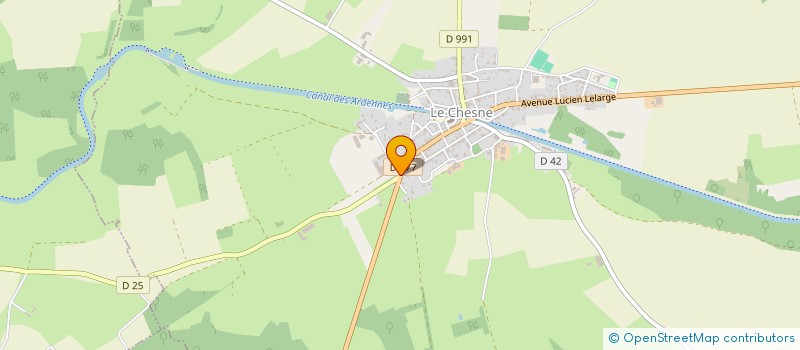 localisation de l'entreprise CUMA LE CHESNE  BAIRON ET SES ENVIRONS