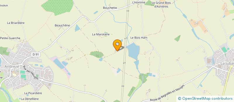 localisation de l'entreprise CUMA LE MONT D'EVRE à BEAUPREAU-EN-MAUGES