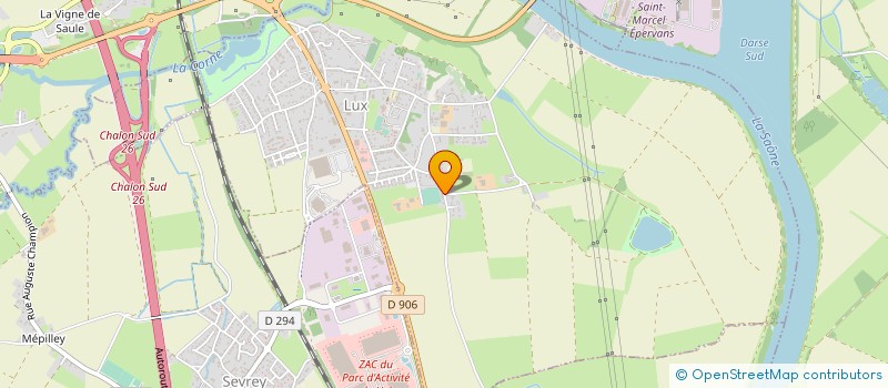 localisation de l'entreprise CUMA LES BUTTES A SEVREY à LUX