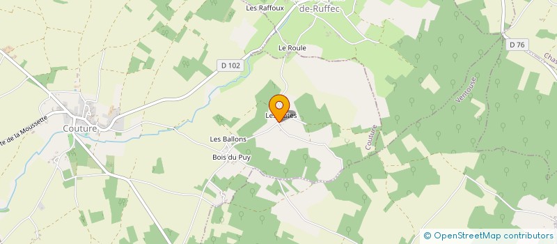 localisation de l'entreprise CUMA LES CHIRONS à COUTURE