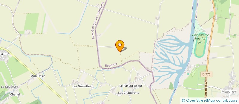 localisation de l'entreprise CUMA LES POLDERS  BEAUVOIR