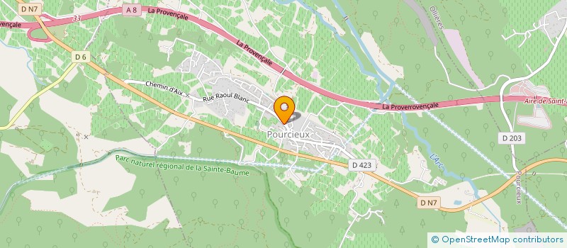 localisation de l'entreprise CUMA LOU BAOU  POURCIEUX