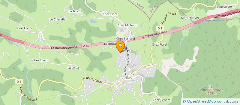 localisation de l'entreprise CUMA MONTAGNE DE BOUSSUIVRE à VIOLAY