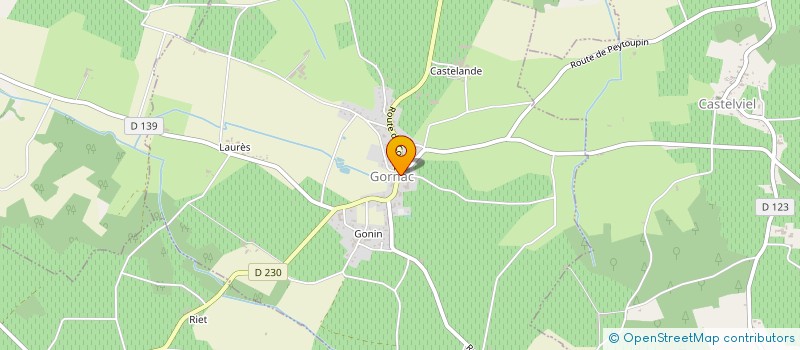 localisation de l'entreprise CUMA PAYS GAMAGE ET LESTAGE à BLASIMON