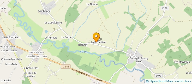 localisation de l'entreprise CUMA PAYSANS 2000 à SAINT-JEAN-SAINT-GERMAIN