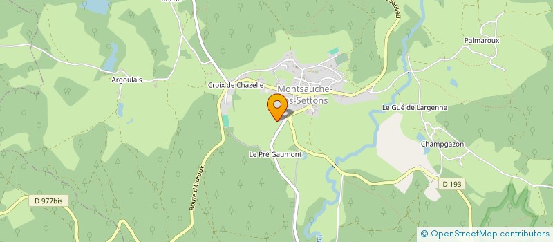 localisation de l'entreprise CUMA PROD PLANT MEDICIN MORVAN à MONTSAUCHE LES SETTONS