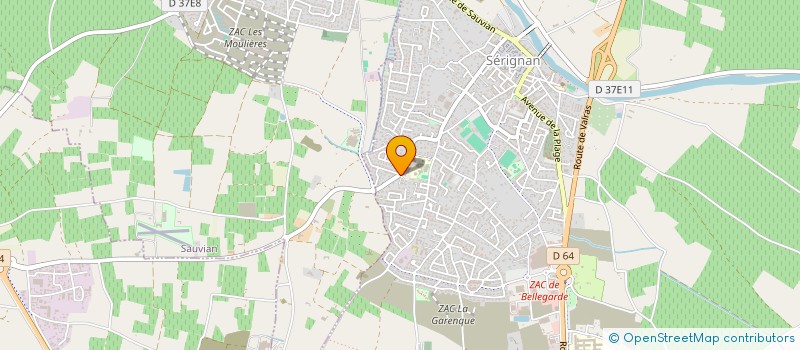 localisation de l'entreprise CUMA RIVE DROITE à SAUVIAN