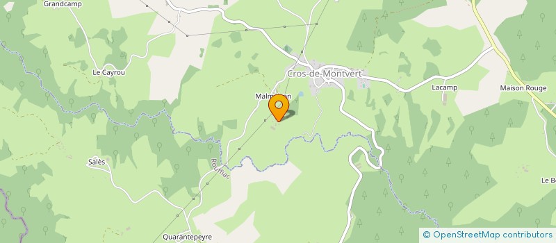 localisation de l'entreprise CUMA ROUFFIAC CROS à CROS-DE-MONTVERT