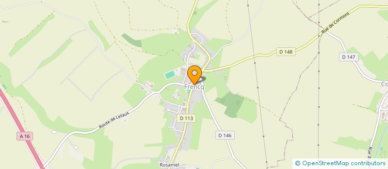 localisation de l'entreprise CUMA SYNERGIE à LONGVILLIERS
