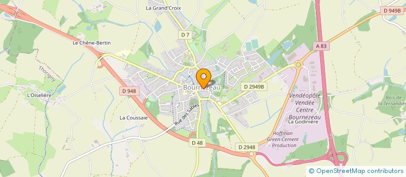 localisation de l'entreprise CUMA TERRE D'ALLIANCE  BOURNEZEAU