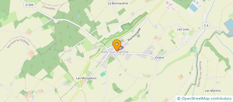 localisation de l'entreprise CUMA VAL DE VIENNE  PARCAY-SUR-VIENNE