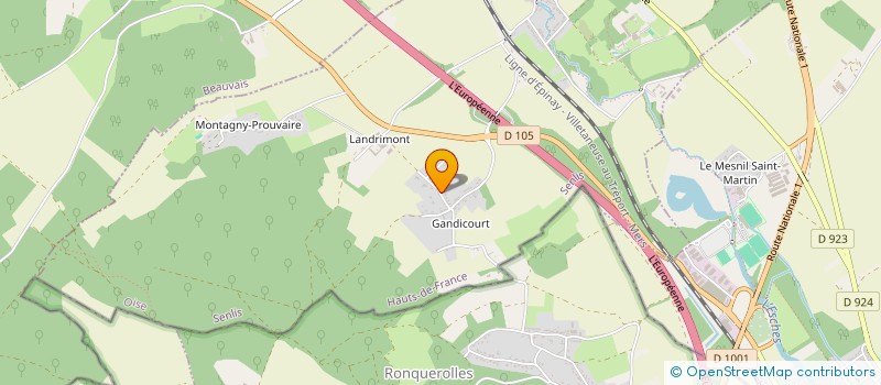 localisation de l'entreprise CUMA VALTOUREUSE  PUISEUX-LE-HAUBERGER