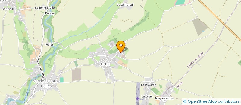 localisation de l'entreprise CUMA VERRINES SOUS CELLLES  CELLES-SUR-BELLE