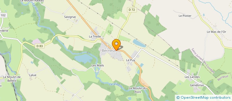 localisation de l'entreprise CUMADEL à BERNEUIL