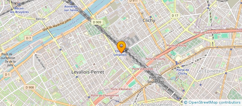 localisation de l'entreprise CUMANT à LEVALLOIS-PERRET
