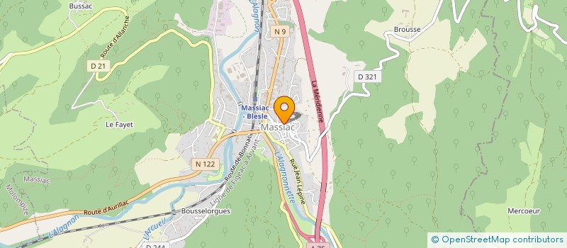 localisation de l'entreprise CUMCORDIS à MASSIAC