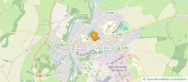 localisation de l'entreprise CUMPAZ PROD à SEMUR-EN-AUXOIS