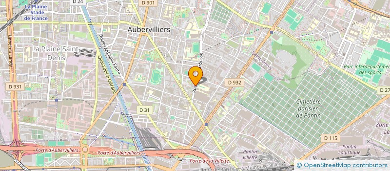 localisation de l'entreprise CUMUR à AUBERVILLIERS