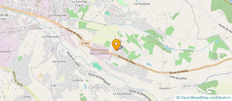 localisation de l'entreprise CUNAC GYM  CUNAC