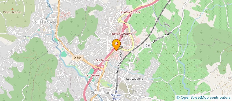 localisation de l'entreprise CUNEO FREDJ à SOLLIES-PONT