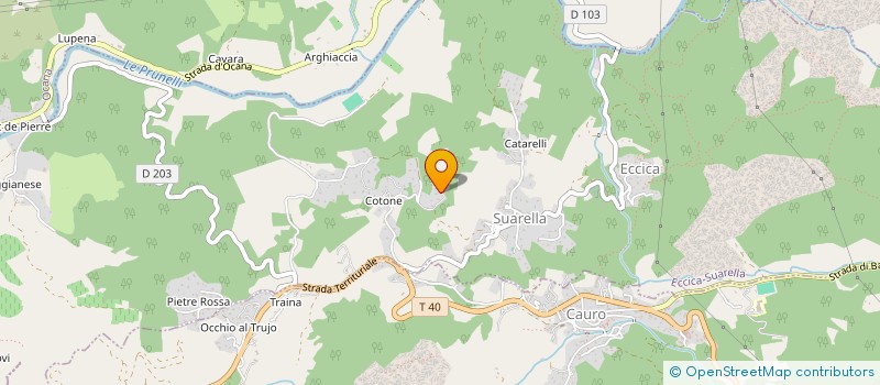 localisation de l'entreprise CUNFRATERNA DI A SANTA CROCE DI PRUNELLI à ECCICA-SUARELLA
