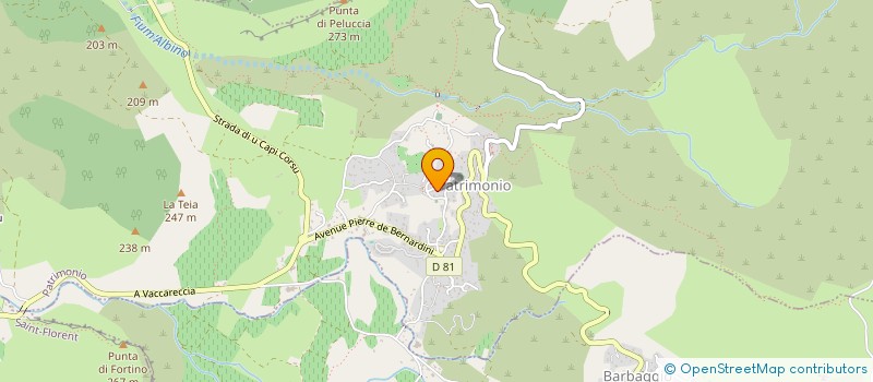 localisation de l'entreprise CUNFRATERNITA DI SAN MARTINU DI PATRIMONIU à PATRIMONIO