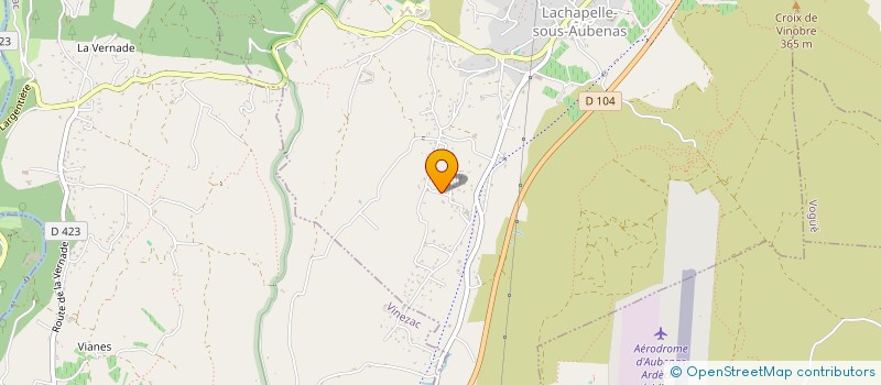 localisation de l'entreprise CUNHA ADAO BATIMENT à LACHAPELLE-SOUS-AUBENAS
