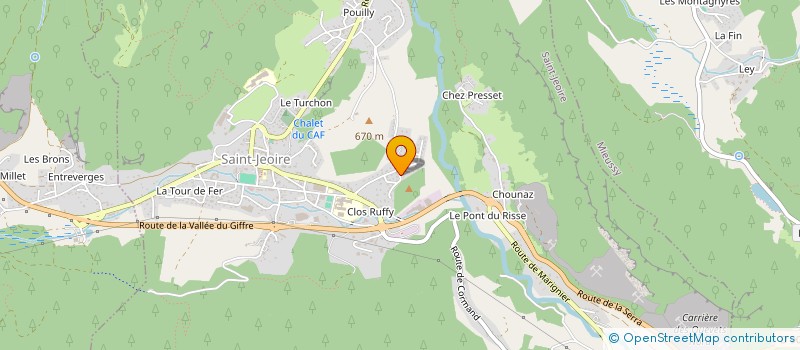 localisation de l'entreprise CUNHA ALEXANDRE  SAINT-JEOIRE